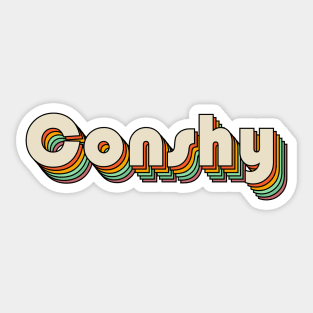 Retro Conshy Sticker